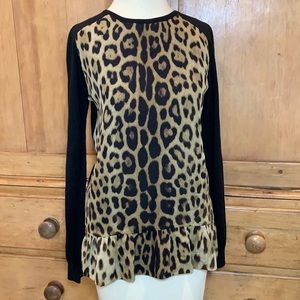 Moschino silk/cashmere top sweater NWT